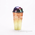 Diamond 16oz Fashion Double Strays Plastic Cup